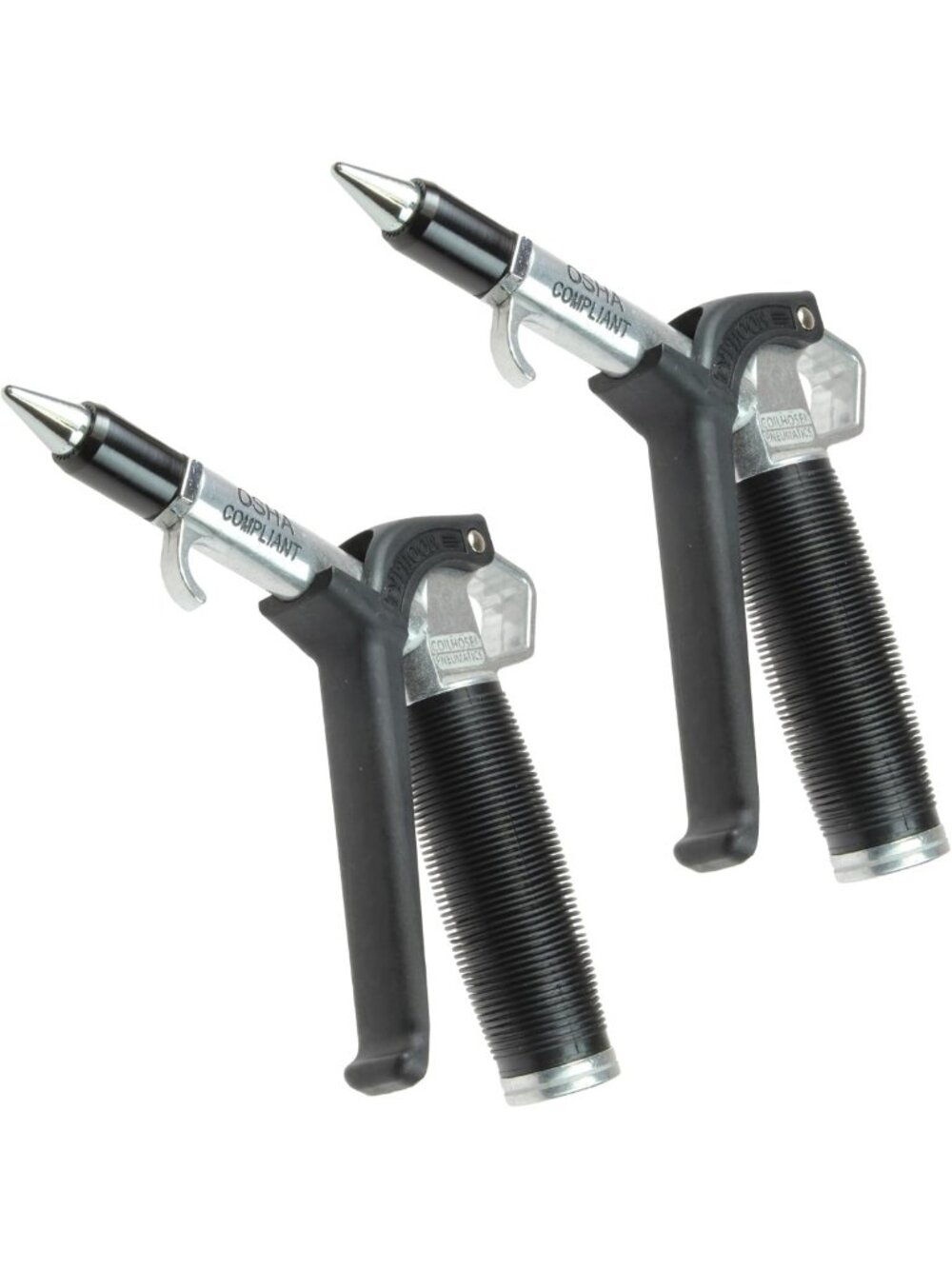 High Volume Blow Gun Set - 1/4-Inch NPT with High Flow Tips (2 Pack)